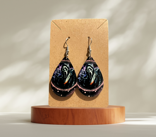 Killer Ghost Face Earrings