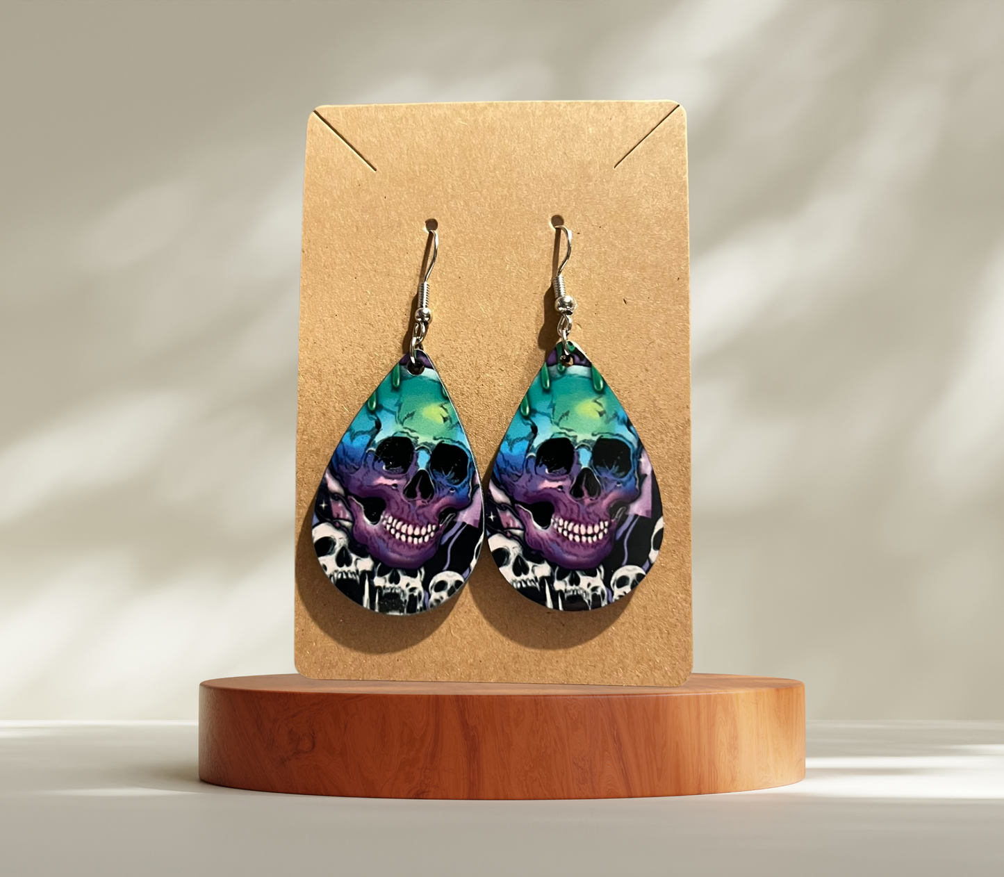 Colorful Skull Earrings