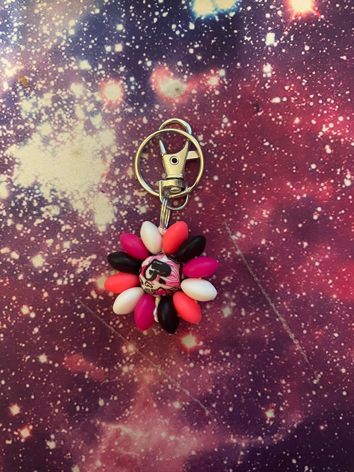 Darkheart Vibes Flower Keychain/Zipper Pull