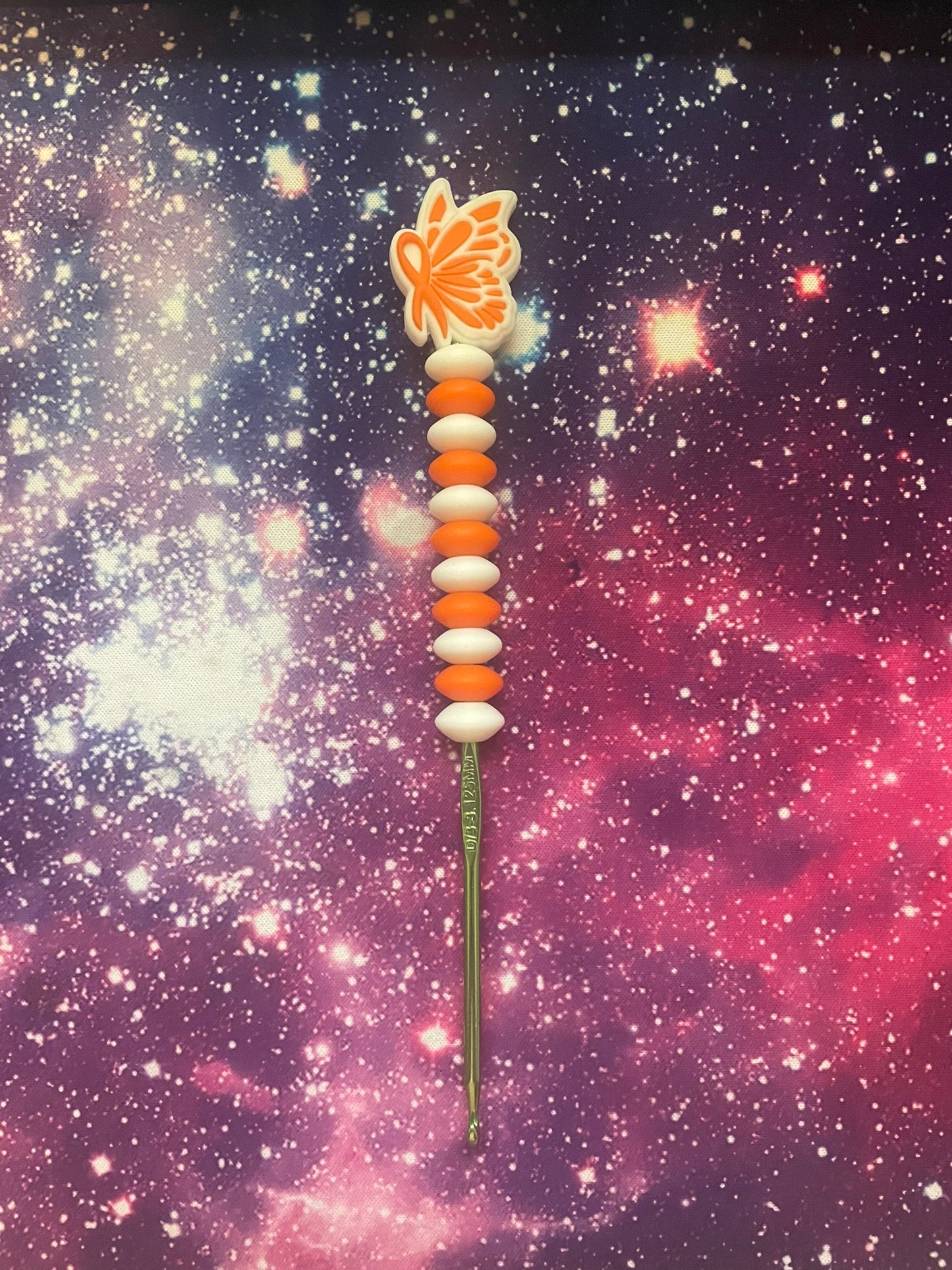 Orange Flutter Crochet Hook