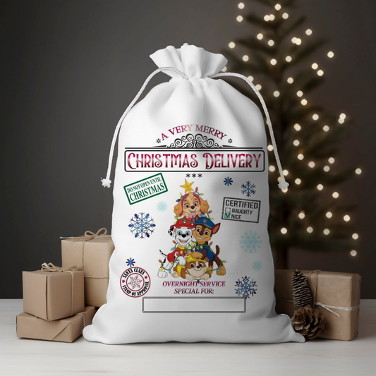 Delivery Hero Pups Santa Sack