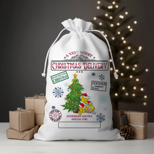 Delivery Hunny Bear Santa Sack