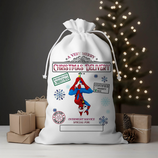 Delivery Upside Down Spider Santa Sack