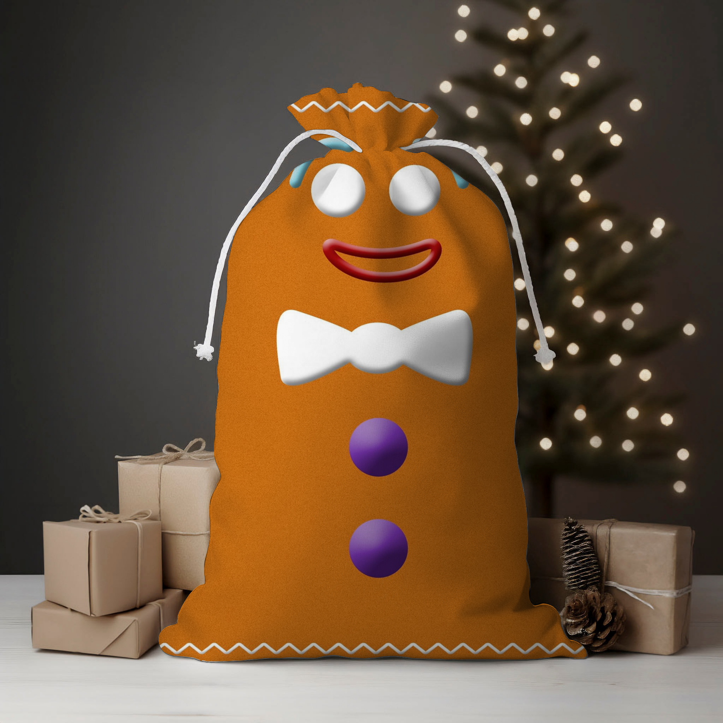 Ginger Santa Sack