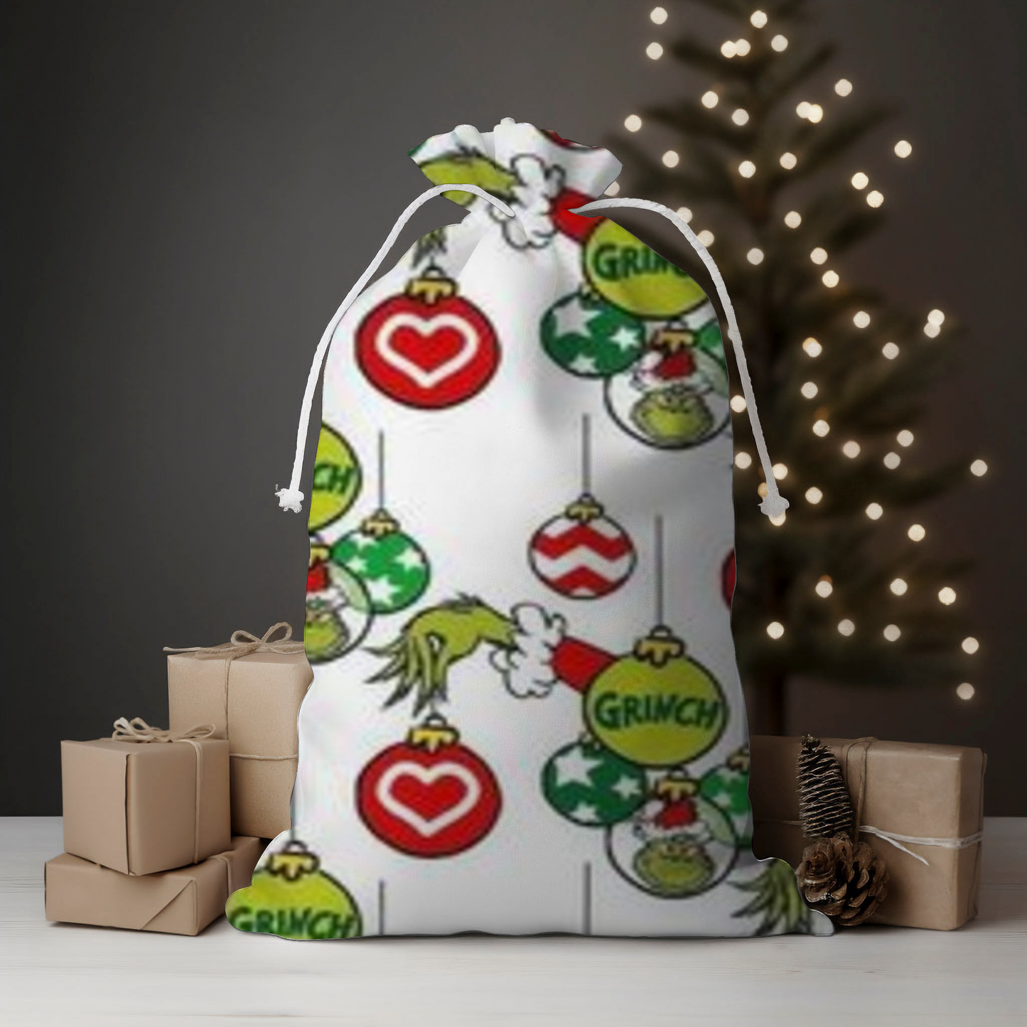 Mean One Ornaments Santa Sack